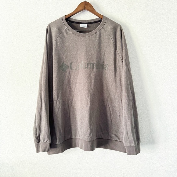 Columbia Cypress Gray 3X Crewneck Bugasweat Sweatshirt Outdoorsy Layer - Picture 2 of 12